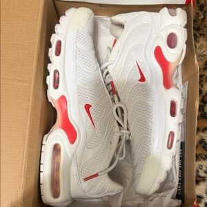 Nike Air Max White with Red Accents